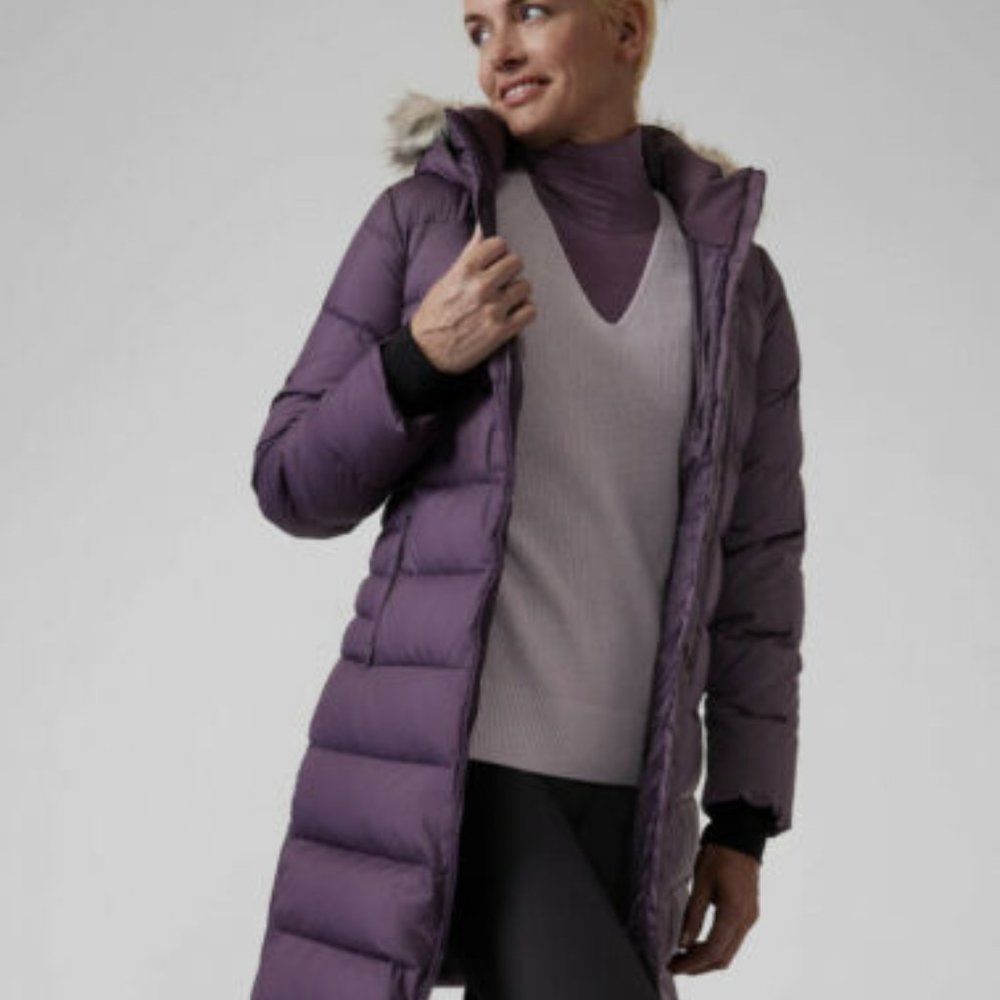 [SOLD]Athleta Downtown Parka II in Purple